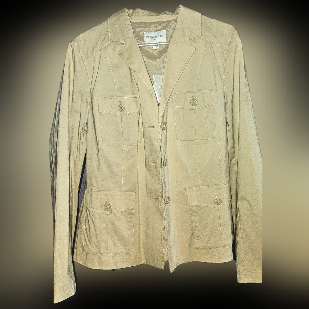 Banana Republic Cream/Beige Blazer/Jacket Size 14  >NWT